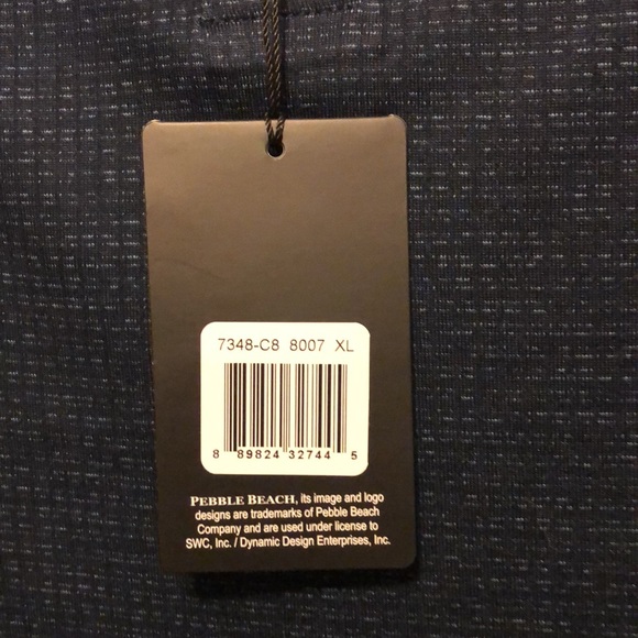 Pebble Beach golf shirt XL 2022 Palace golf classic iHeart Media patch, NWT - Picture 3 of 8